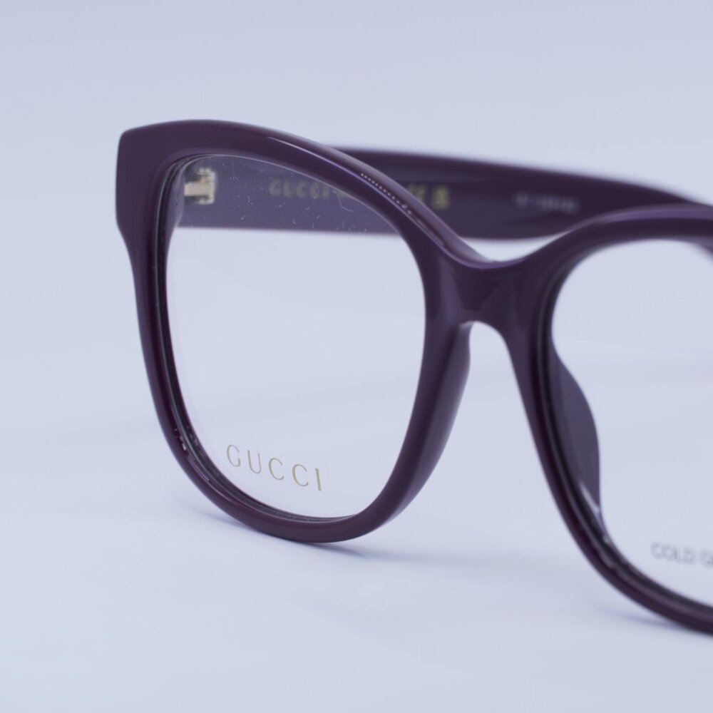 🕶️ New Gucci GG1340O 004 Eyeglasses - Burgundy Frame - Picture 5 of 10